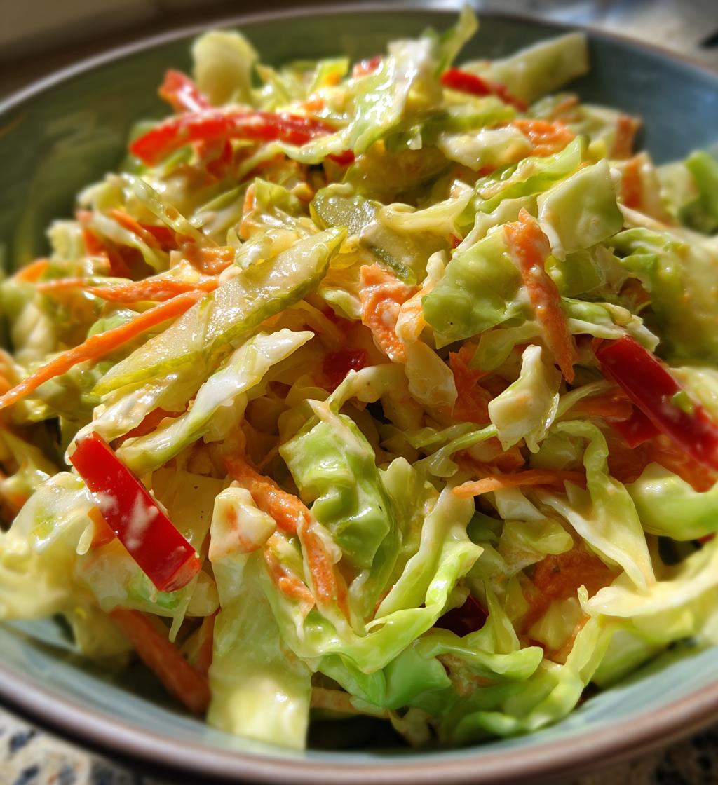 Sweet Spicy Pickle Slaw