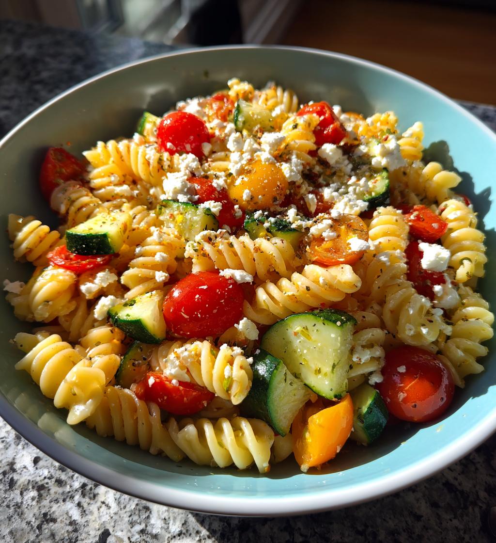 Tangy Mediterranean Pasta Salad