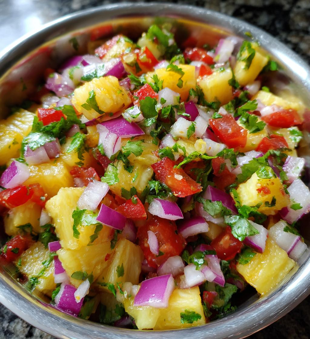 Tangy Pineapple Strawberry Salsa