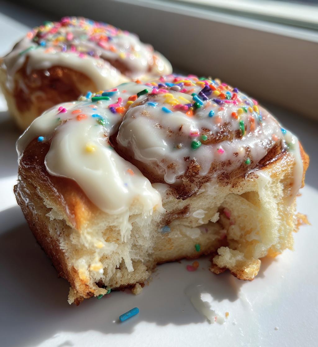 The Easiest Funfetti Cinnamon Rolls