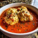 Tomato Soup with Cheddar Bay Dumplings