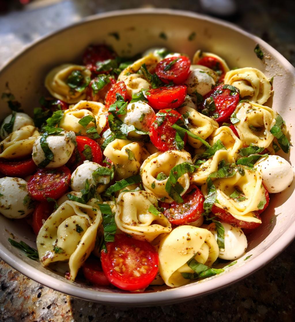 Tortellini Caprese Pasta Salad
