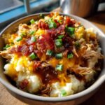 Ultimate Loaded Chicken and Gravy Mashed Potato Bowls