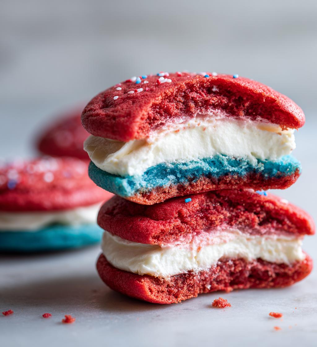 4th of July Whoopie Pies Red White and Blue