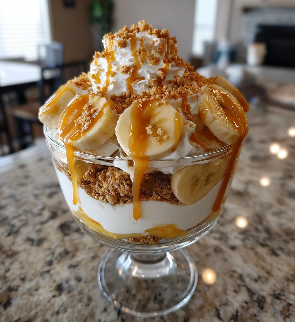 Banana Caramel Cream Dessert