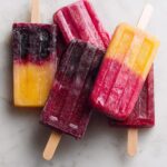 Blackberry Pineapple Coconut Italian Ice Pops