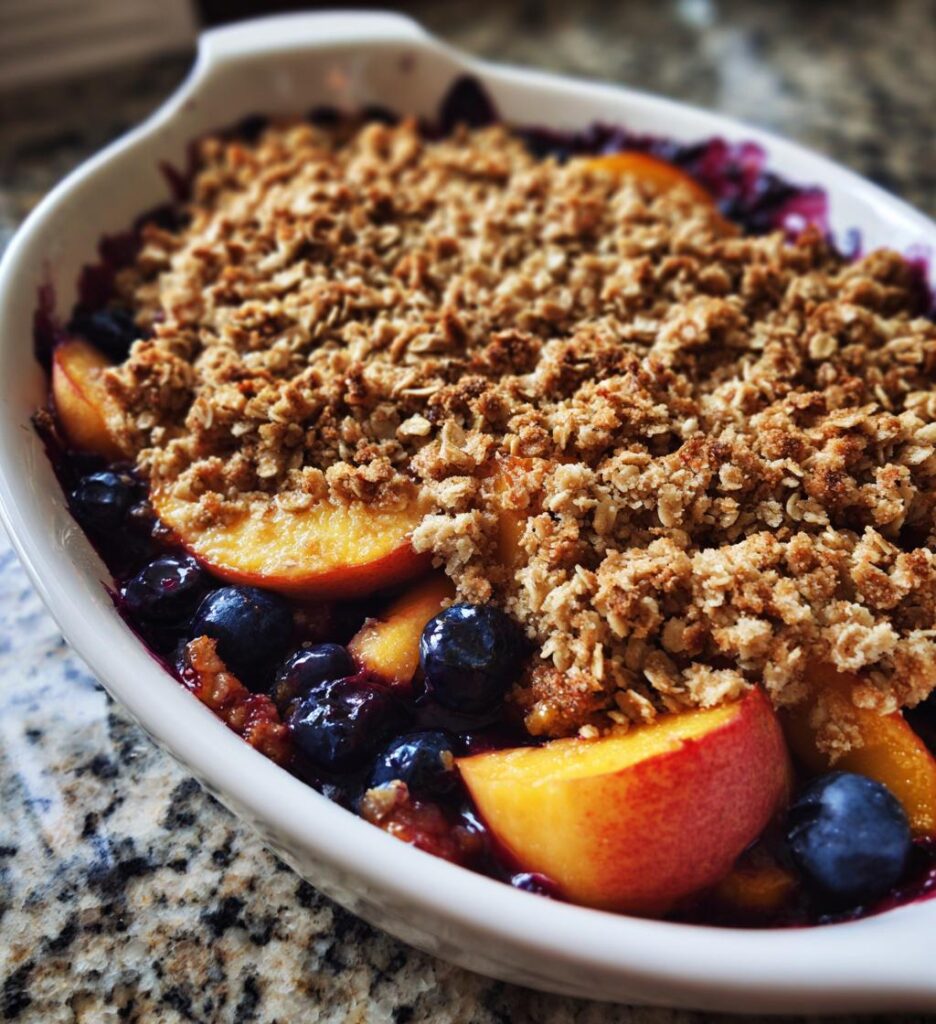 Blueberry Peach Crisp