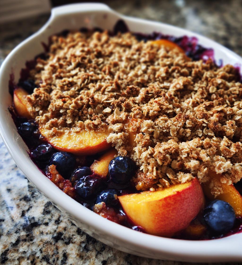 Blueberry Peach Crisp