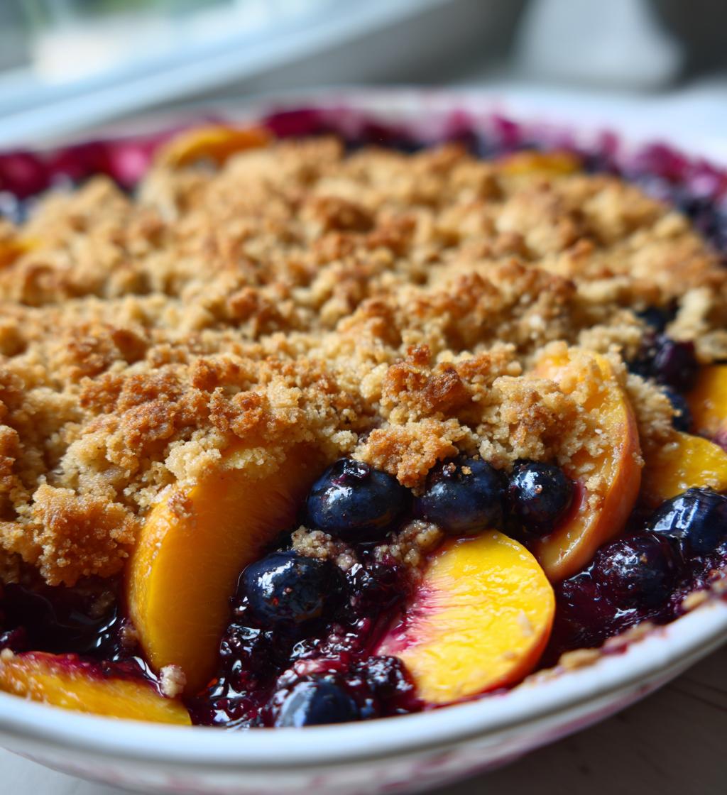 Blueberry Peach Crumble