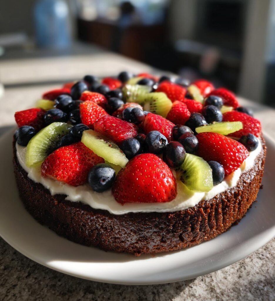 Brownie Fruit Pizza