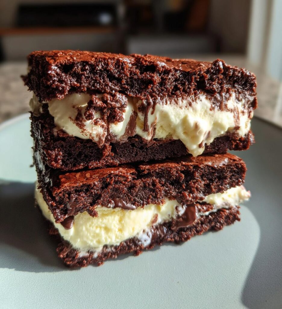 Brownie Ice Cream Sandwiches
