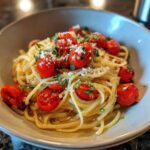 Bruschetta Pasta with Fresh Tomatoes and Basil