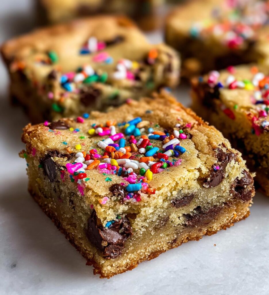 Cake Batter Blondies
