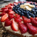 Easy American Flag Fruit Pizza