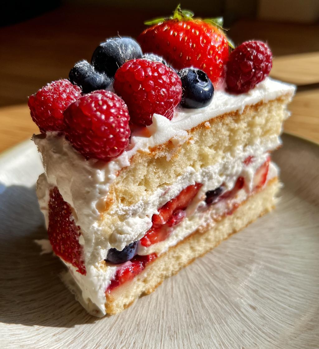 Easy Berry Chantilly Cake