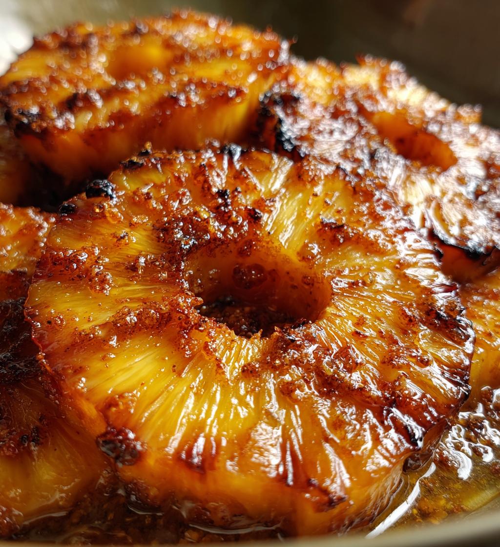 Easy Grilled Pineapple with Caramelized Brown Sugar