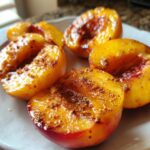 Easy Honey Glazed Grilled Peaches