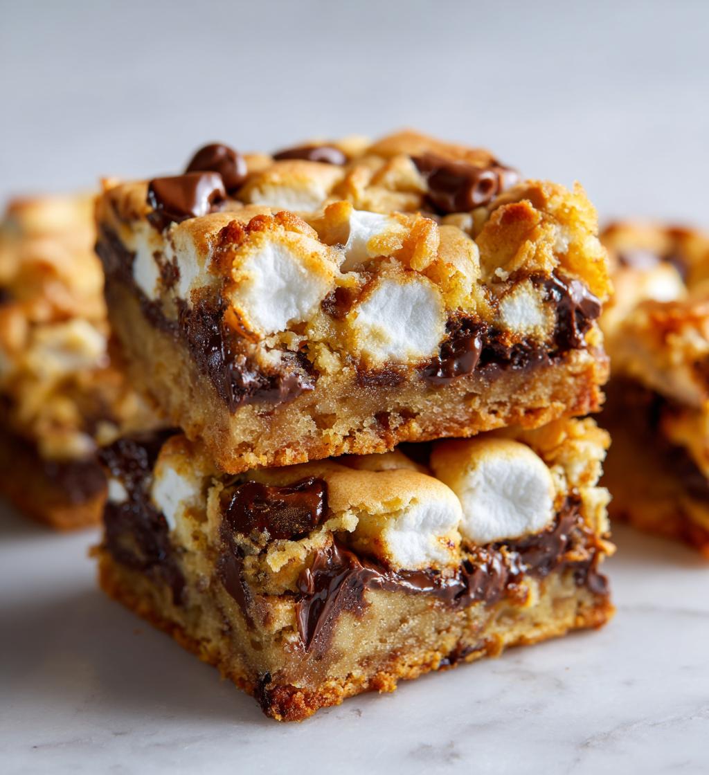 Easy Layered Smores Cookie Bars