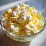 Easy Lemon Fluff Salad with Marshmallows and Pineapple