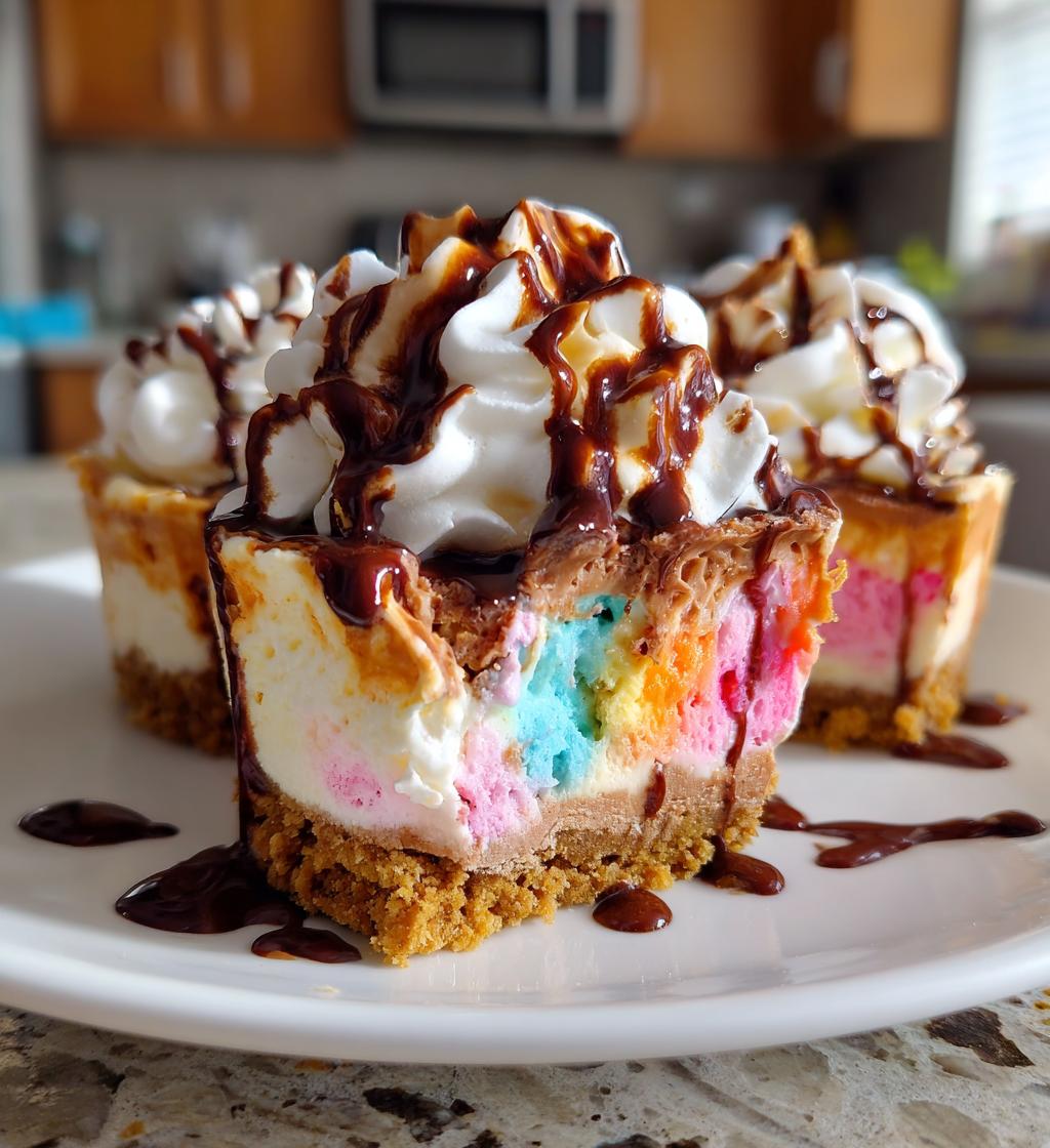 Easy No-Bake Mini Ice Cream Cakes