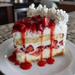 Easy Strawberry Crunch Ice Cream Cake