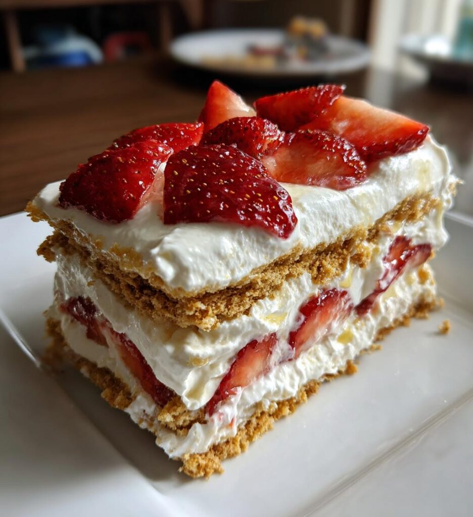 Easy Strawberry Icebox Cake
