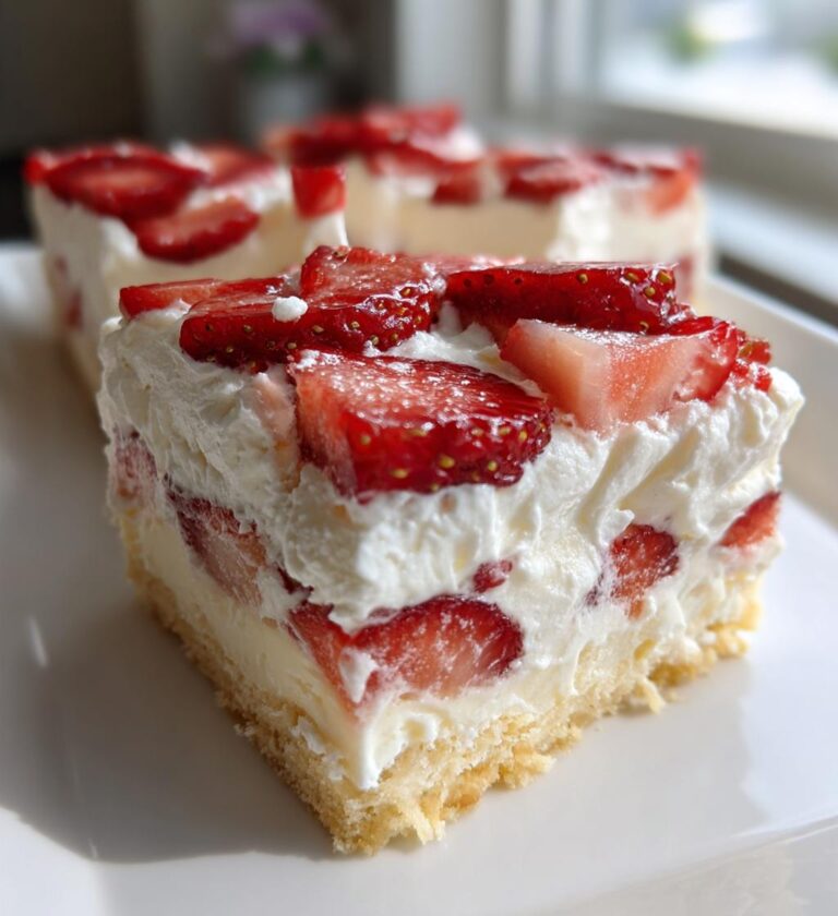 Easy Strawberry Shortcake Bars