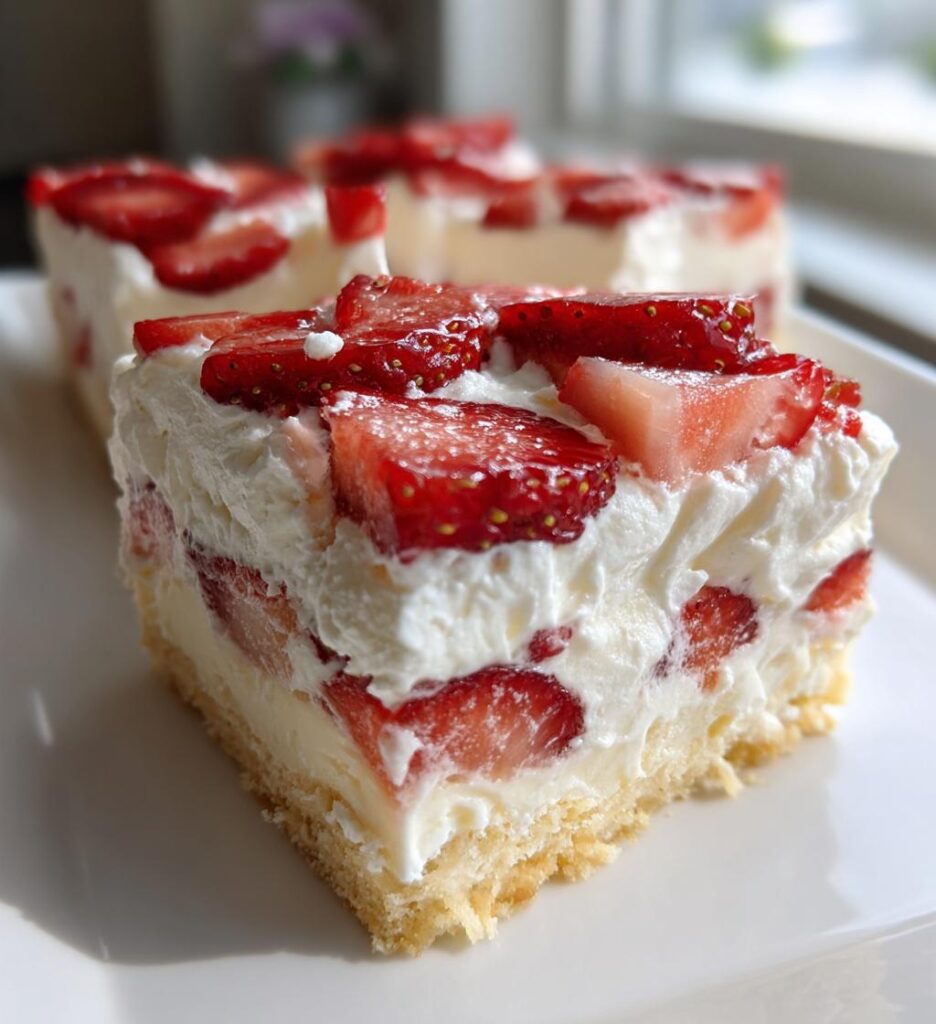 Easy Strawberry Shortcake Bars