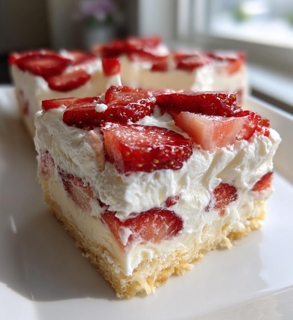 Easy Strawberry Shortcake Bars