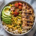 Easy Summer Meal Prep Grilled Chicken Bowls with Avocado and Corn