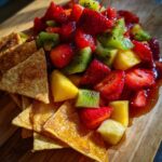 Fruit Salsa with Cinnamon Sugar Tortilla Chips