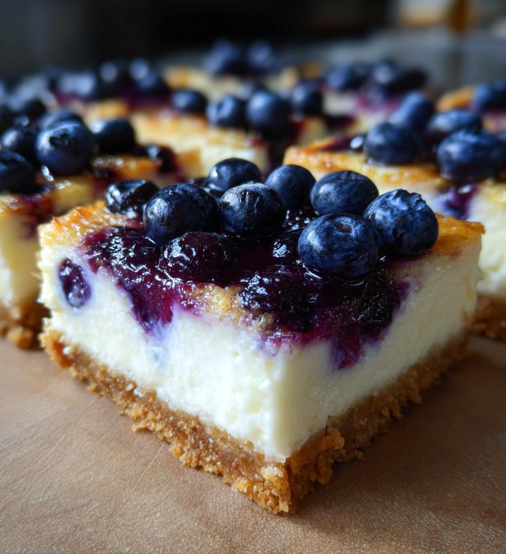 Gluten-Free Blueberry Cheesecake Bars