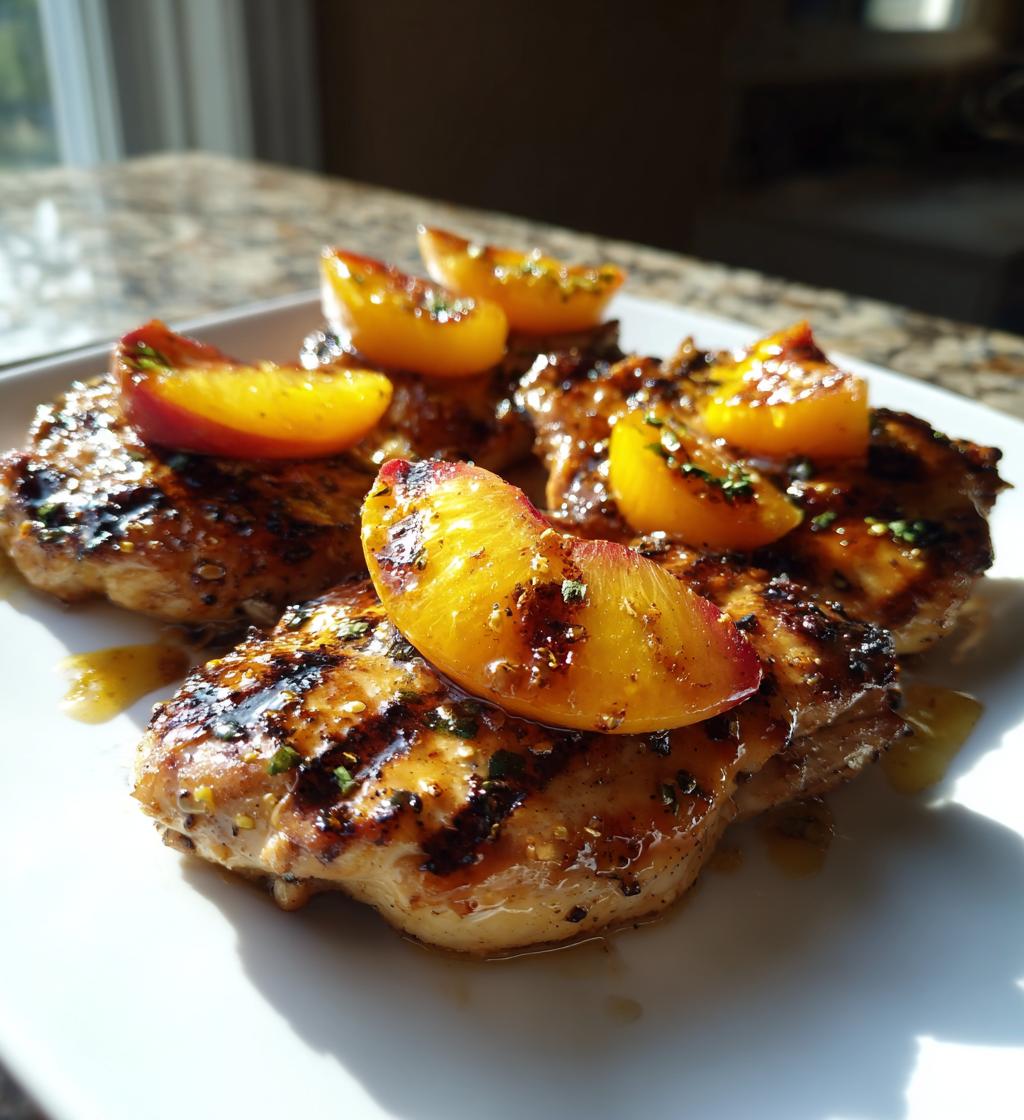 Grilled Chili Peach Chicken