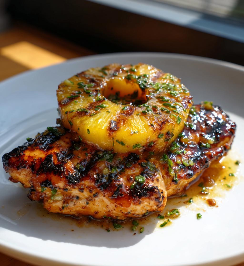 Hawaiian Grilled Chicken and Pineapple