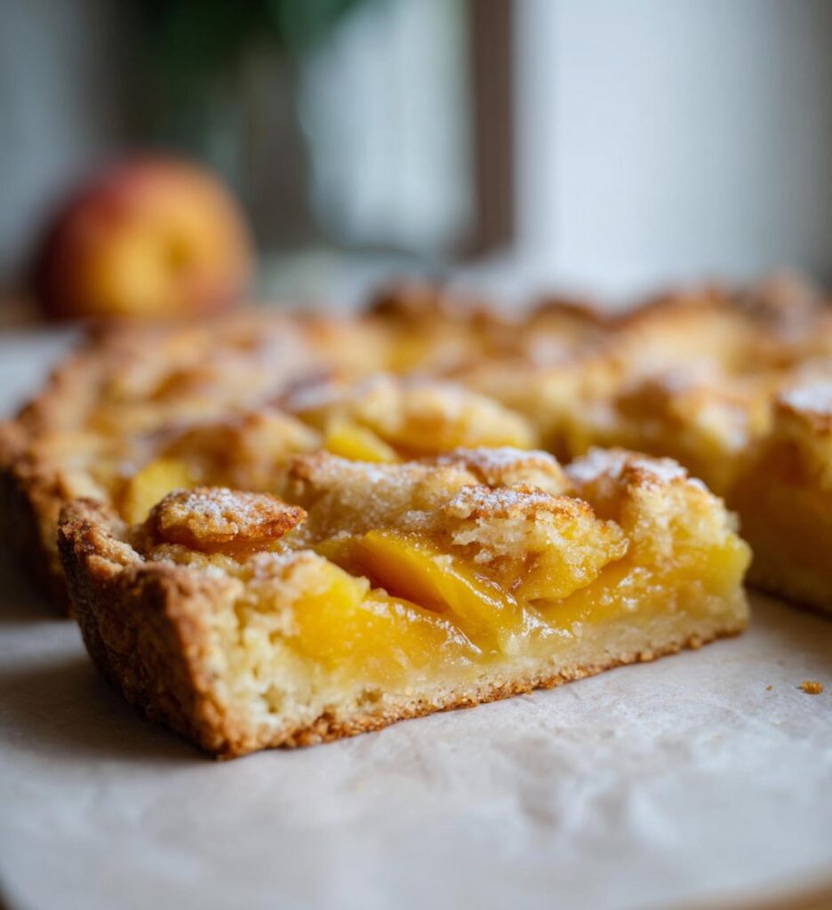 Heavenly Summer Peach Bars