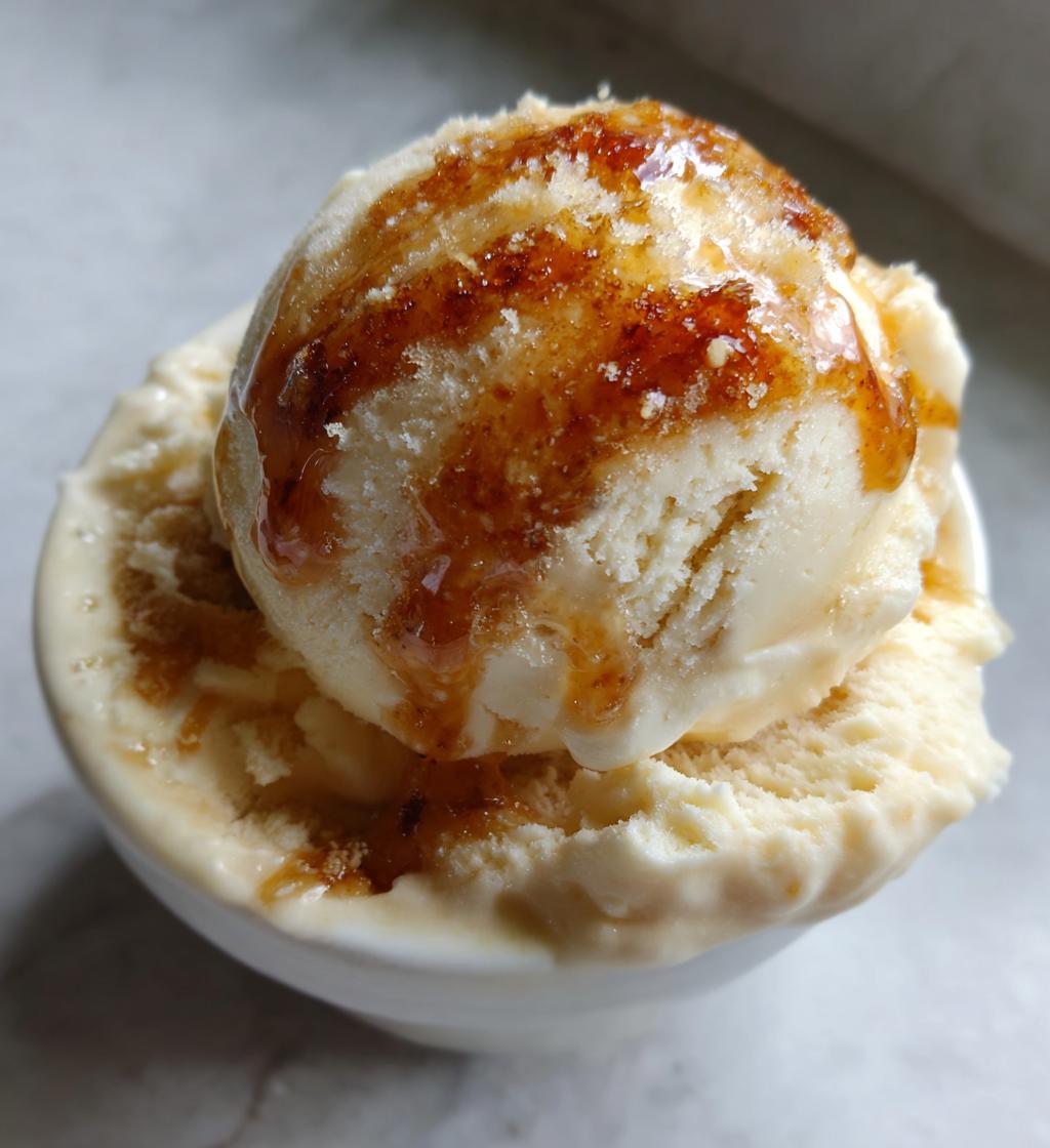 Homemade Creme Brulee Ice Cream