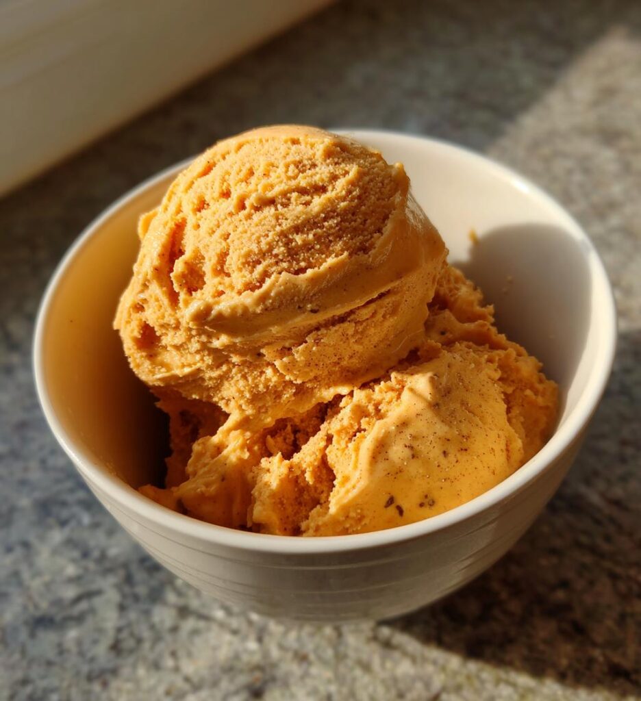 Homemade Pumpkin Ice Cream