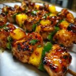Jalapeno Peach Chicken Skewers