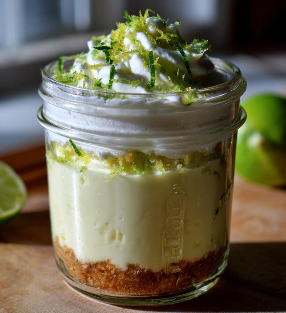 Key Lime Pie Mason Jars No Bake