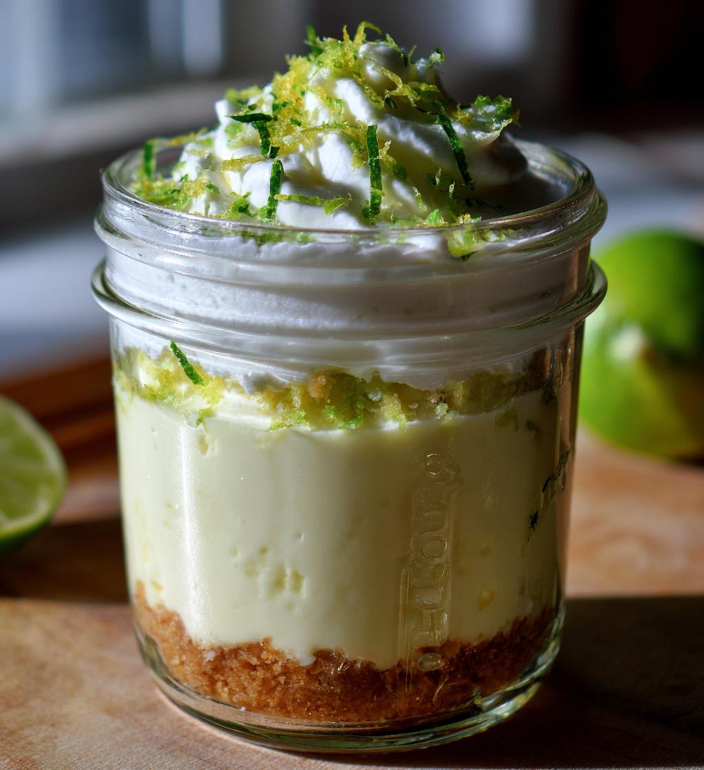Key Lime Pie Mason Jars No Bake