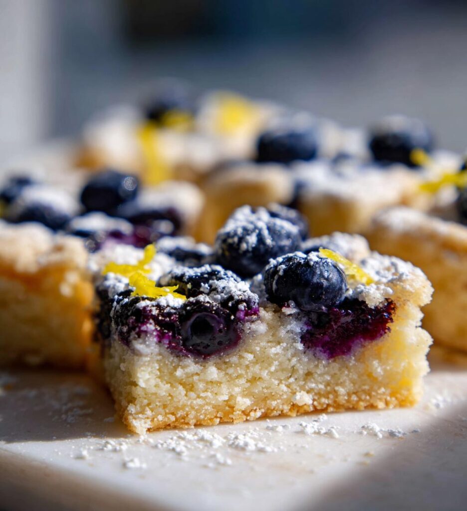 Lemon Blueberry Shortbread Bars