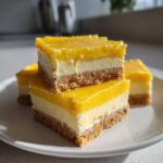 Mango Curd Dessert Bars with Shortbread Crust