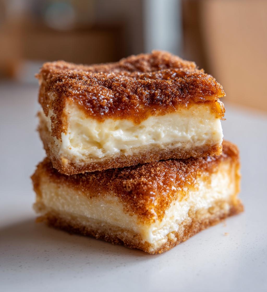 Mexican Churro Cheesecake Bars