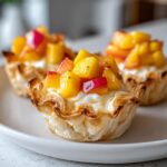Mini Peach and Cream Cheese Tarts