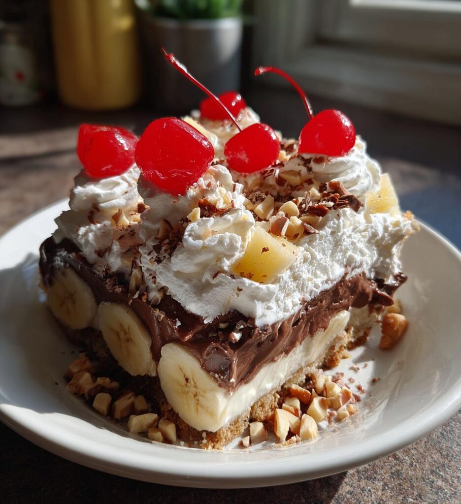 No-Bake Banana Split Cake