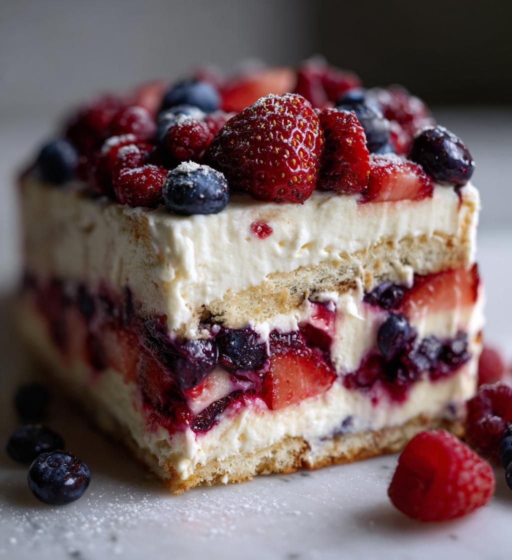 No Bake Berry Dessert Lush