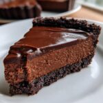 No Bake Dark Chocolate Tart