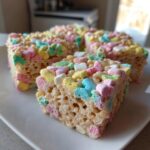 No Bake Lucky Charms Rice Krispie Treats