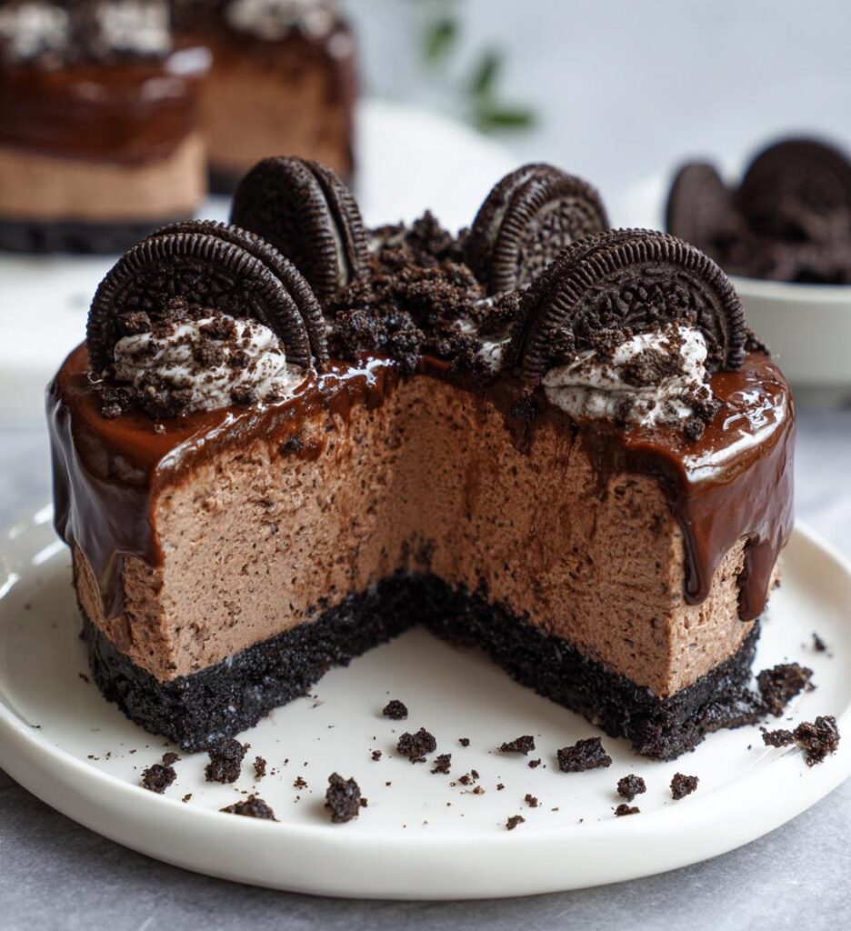 No-Bake Oreo Mousse Cake