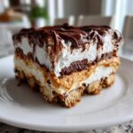 No Bake Peanut Butter Chocolate Lasagna